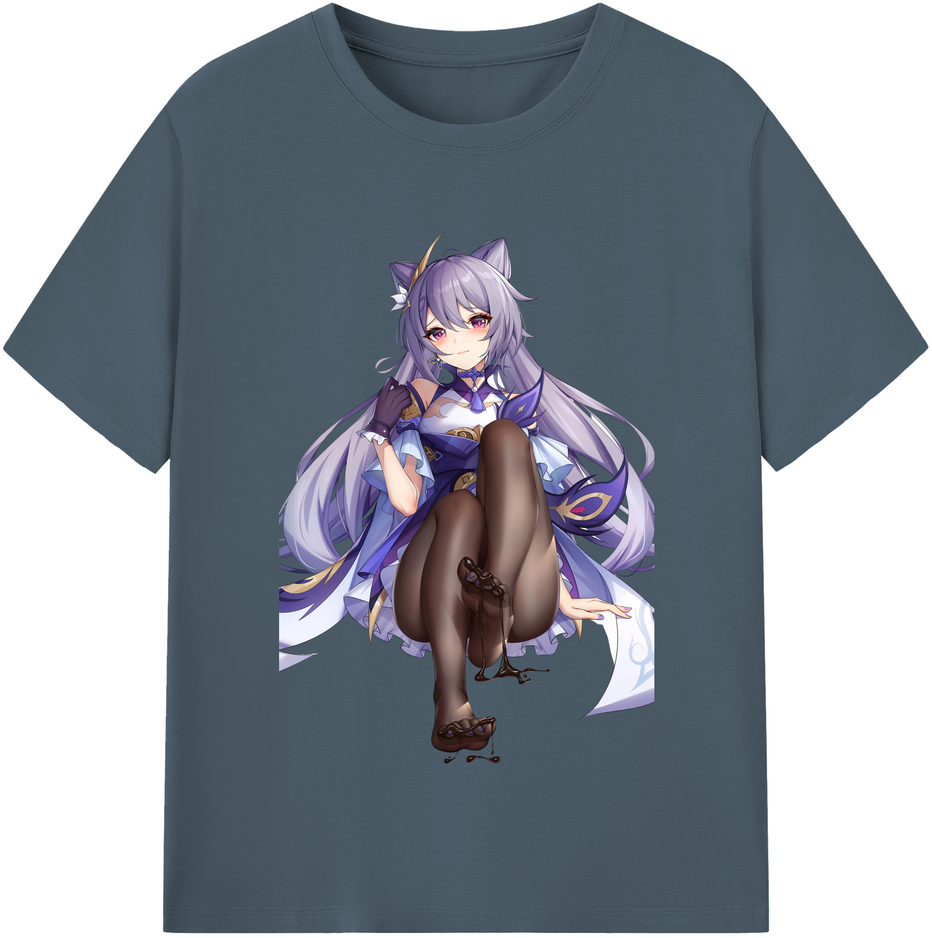 げんし神 刻晴 こくせい genshin Kokusei 綿100％半袖Tシャツ（フロントプリント）